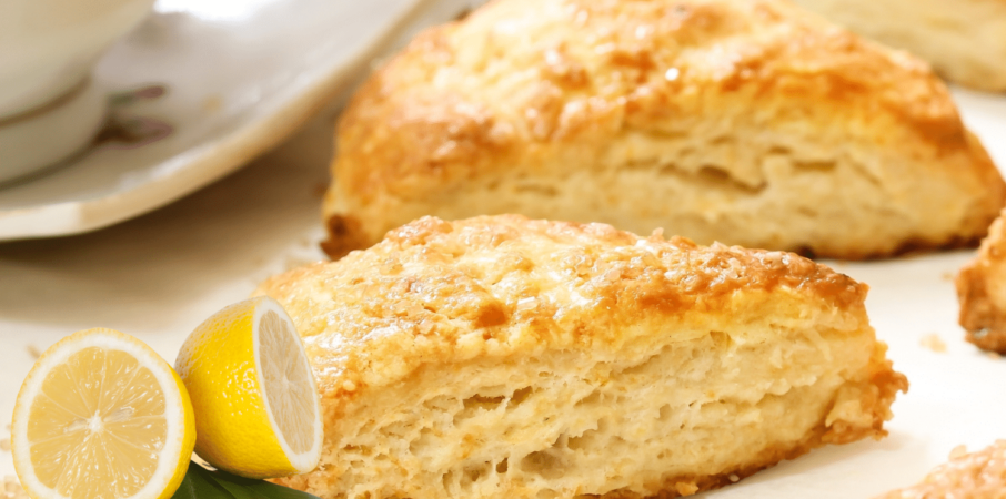 Lemon Scones with Lemon Curd Recipe, Fox &amp; Hound Bed and Breakfast