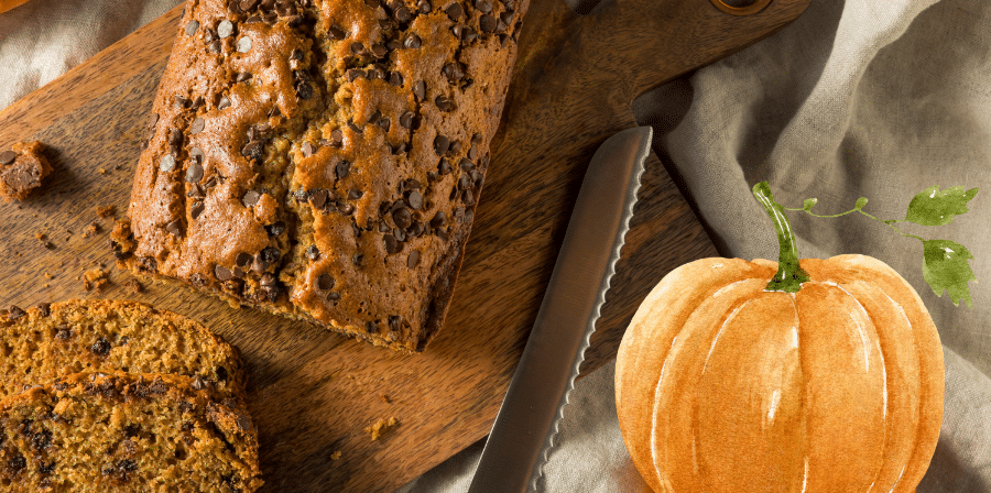 Make this Pumpkin Chocolate Chip Sweet Bread for your Family, Fox &amp; Hound Bed and Breakfast